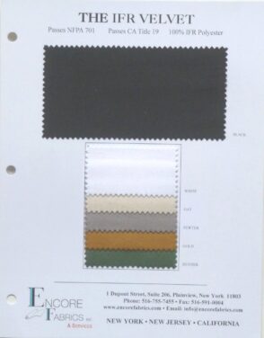 The IFR Velvet color card