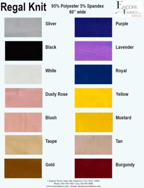 Regal Knit color card