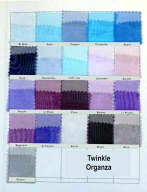 Twinkle Organza color card